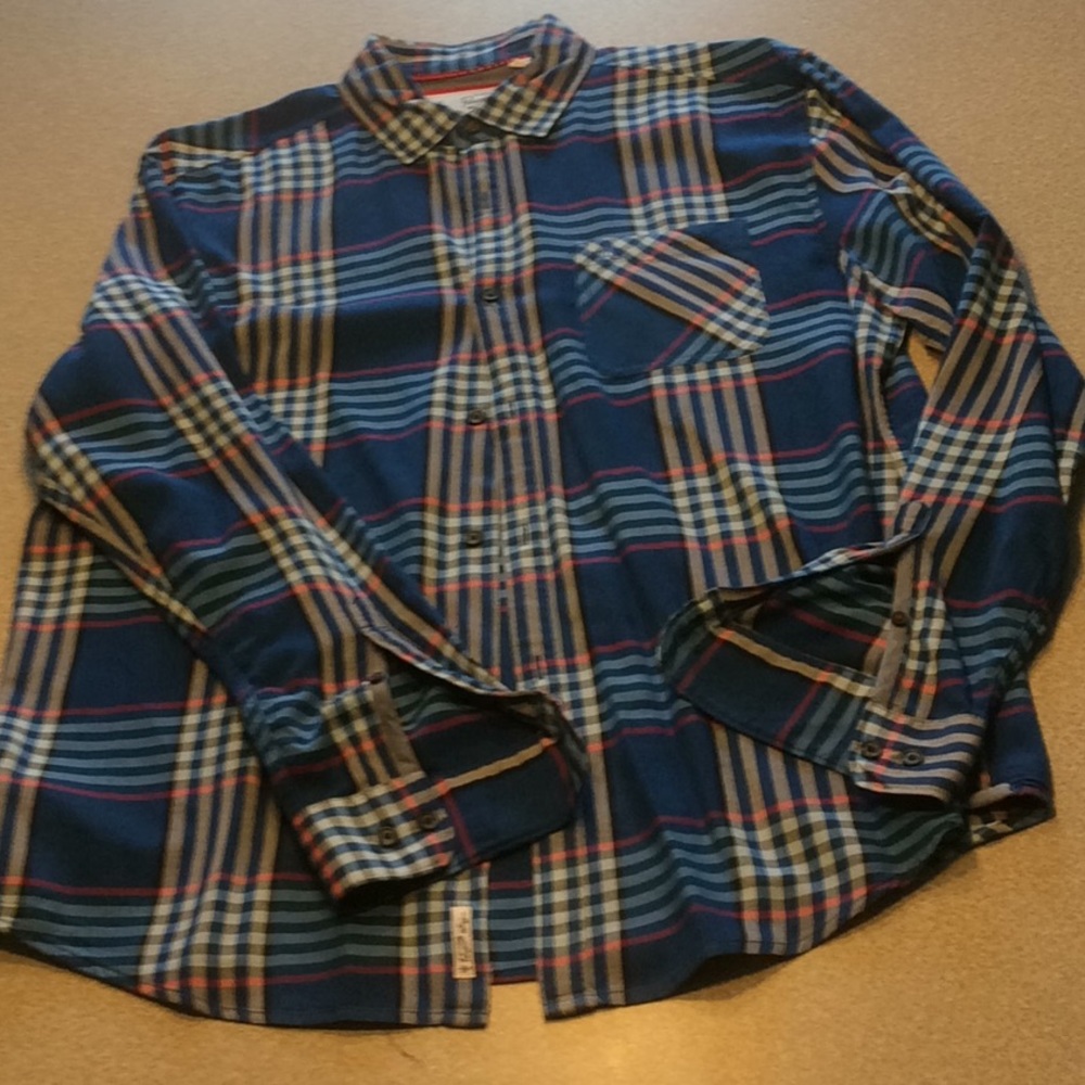 Penguin by Munsingwear Blue Button Down Plaid -L - Picture 14 of 16